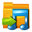 Folder Shared Music Icon 64x64 png
